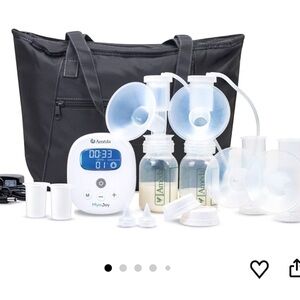 Ameda Mya Joy Plus Breast Pump with Black Accessories